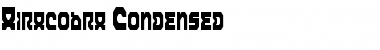Airacobra Condensed Condensed Font Title Preview