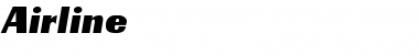 Airline Regular Font Title Preview