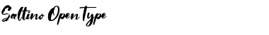 Saltino Regular Font Title Preview