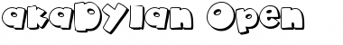 akaDylan Open Regular Font Title Preview