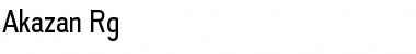 Akazan Regular Font Title Preview