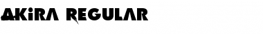 Akira Regular Font Title Preview