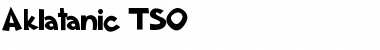 Aklatanic TSO Regular Font Title Preview