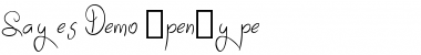 Sayes Demo Font Title Preview