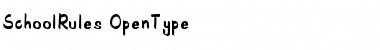 SchoolRules Regular Font Title Preview