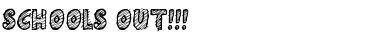 Schools Out!!! Regular Font Title Preview