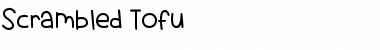 Scrambled Tofu Regular Font Title Preview