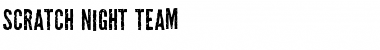 Scratch Night Team Regular Font Title Preview