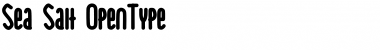 Sea Salt Regular Font Title Preview