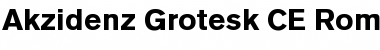 AkzidenzGroteskCE Black Font Title Preview