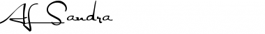 AL Sandra Regular Font Title Preview