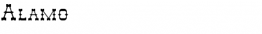 Alamo Normal Font Title Preview