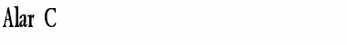 Alar C Font Title Preview
