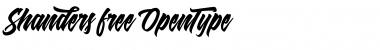 Shanders Free Regular Font Title Preview