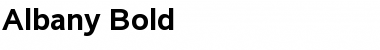 Albany Bold Font Title Preview
