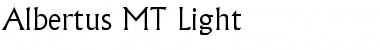 Albertus MT Regular Font Title Preview