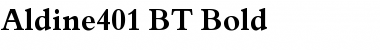 Aldine401 BT Bold Font Title Preview