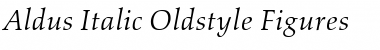 Aldus RomanSC Italic Font Title Preview