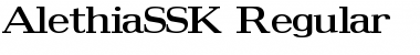 AlethiaSSK Regular Font Title Preview