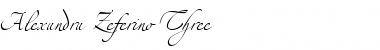 Alexandra Zeferino Three Regular Font Title Preview