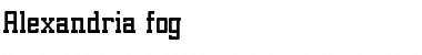 Alexandria.fog fog Font Title Preview