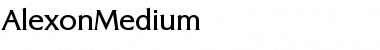 AlexonMedium Regular Font Title Preview