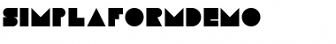 Simplaform Solid Regular Font Title Preview