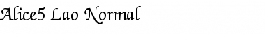 Alice5 Lao Regular Font Title Preview