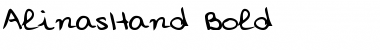 AlinasHand Bold Font Title Preview