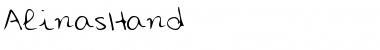 AlinasHand Regular Font Title Preview