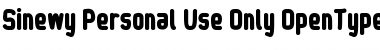 Sinewy - Personal Use Only Regular Font Title Preview