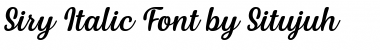 Siry Italic Font Title Preview