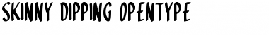 Skinny Dipping Regular Font Title Preview