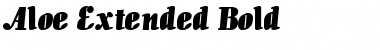 Aloe Extended Bold Font Title Preview