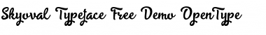 Skyoval Regular Font Title Preview