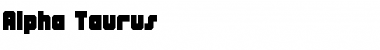 Alpha Taurus Regular Font Title Preview
