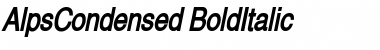 AlpsCondensed BoldItalic Font Title Preview
