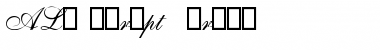 ALS Script (Tri1 Regular Font Title Preview