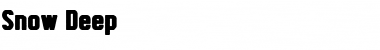 Snow Deep Regular Font Title Preview