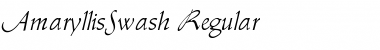 AmaryllisSwash Regular Font Title Preview