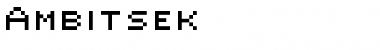 Ambitsek Regular Font Title Preview