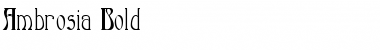 Ambrosia Bold Font Title Preview