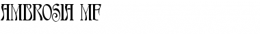 Ambrosia MF Regular Font Title Preview