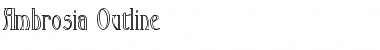Ambrosia Outline Font Title Preview