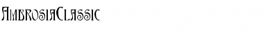 Ambrosia Regular Font Title Preview