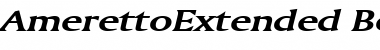 AmerettoExtended BoldItalic Font Title Preview