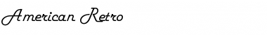 American Retro Regular Font Title Preview