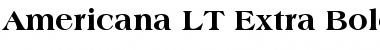 Americana LT ExtraBold Regular Font Title Preview