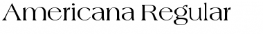 Americana Regular Font Title Preview