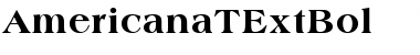AmericanaTExtBol Regular Font Title Preview